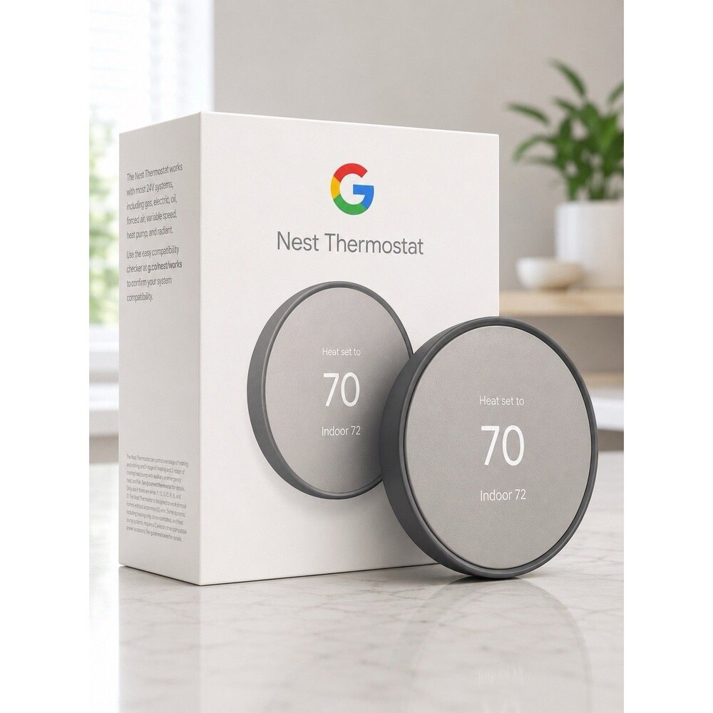 Google G4CVZ Nest Smart Thermostat, Charcoal, Factory Sealed - Picture 9 of 9